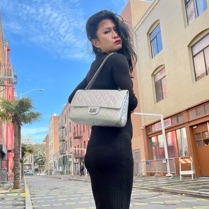 CHANEL 2.55 Reissue 277 jumbo Metallic Double Flap